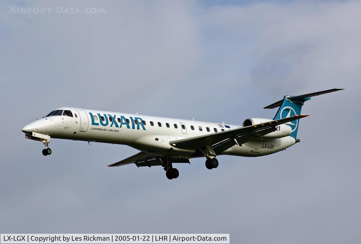 LX-LGX, 1999 Embraer EMB-145LU (ERJ-145LU) C/N 145147, Embraer EMB-145EU