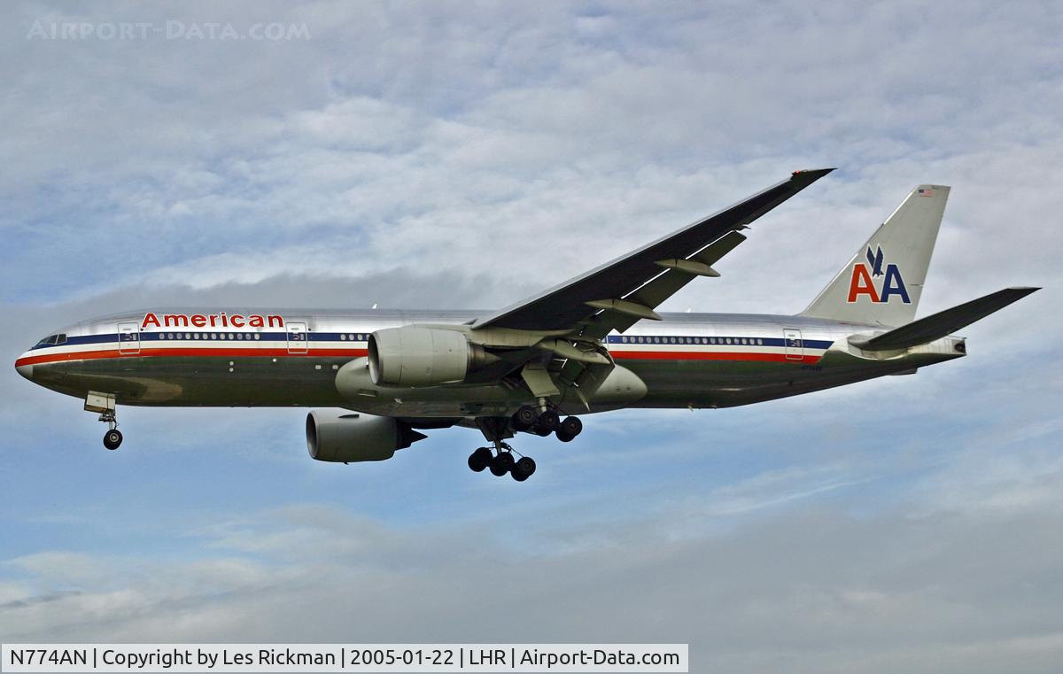 N774AN, 1999 Boeing 777-223 C/N 29581, Boeing 777 223ER