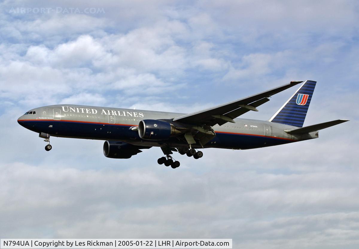 N794UA, 1997 Boeing 777-222 C/N 26953, Boeing 777 222ER