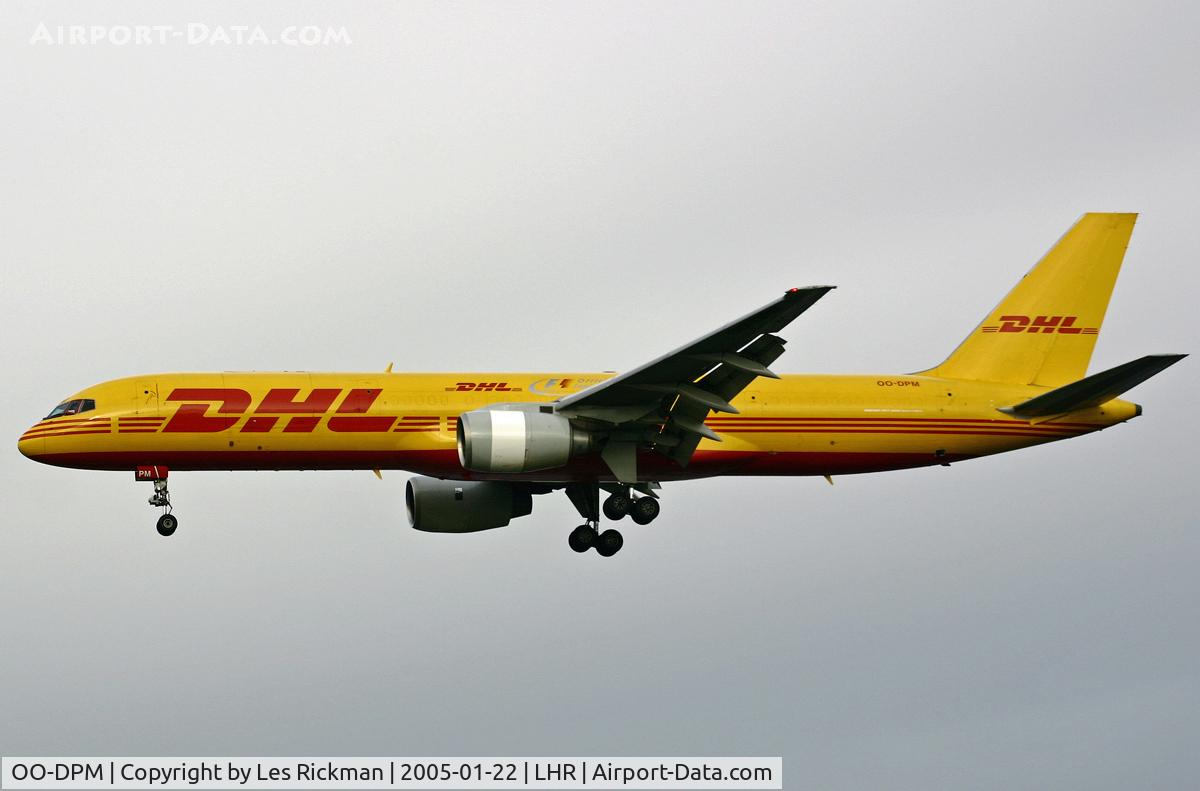 OO-DPM, 1985 Boeing 757-236/SF C/N 22189, Boeing 757 236F