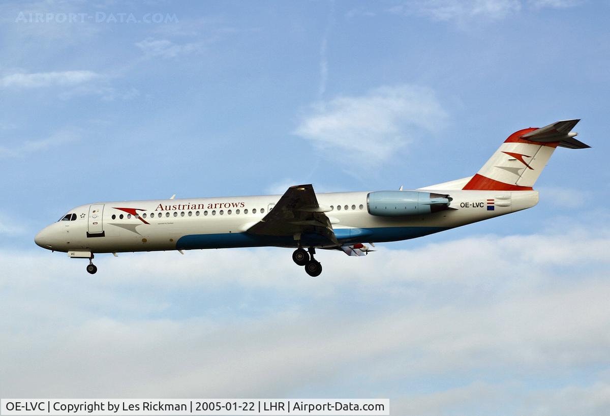 OE-LVC, 1993 Fokker 100 (F-28-0100) C/N 11446, Fokker 100