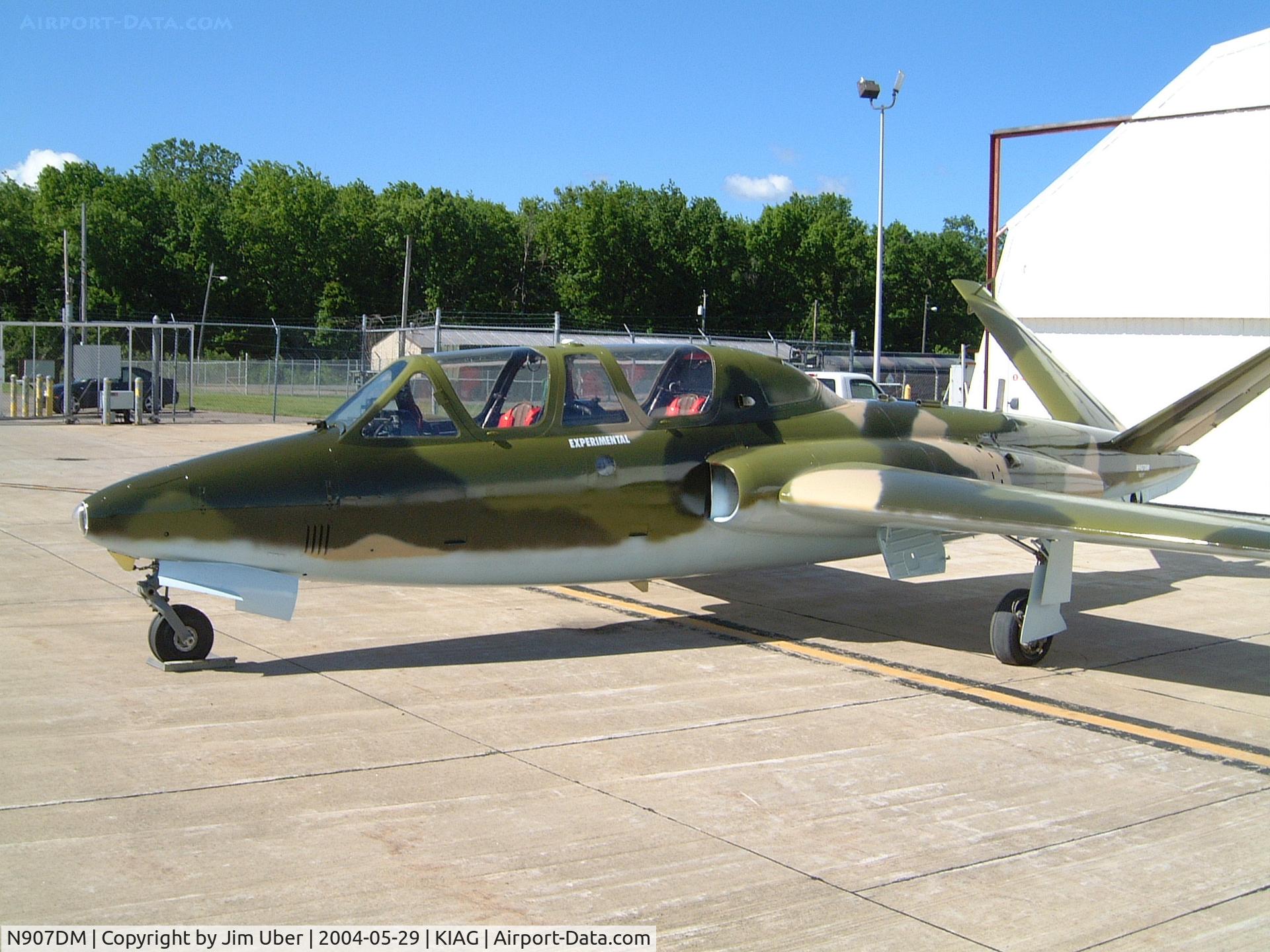 N907DM, Fouga CM-170 Magister C/N 269, Fresh out of paint shop