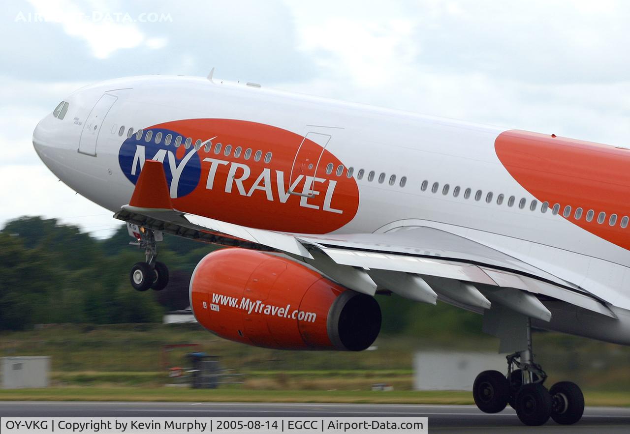 OY-VKG, 2000 Airbus A330-343X C/N 349, Blast off from 24L.