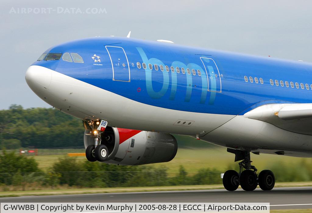 G-WWBB, 2001 Airbus A330-243 C/N 404, Blast off from 24L.