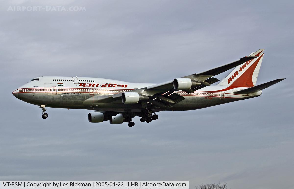 VT-ESM, 1993 Boeing 747-437 C/N 27078, Boeing 747 437