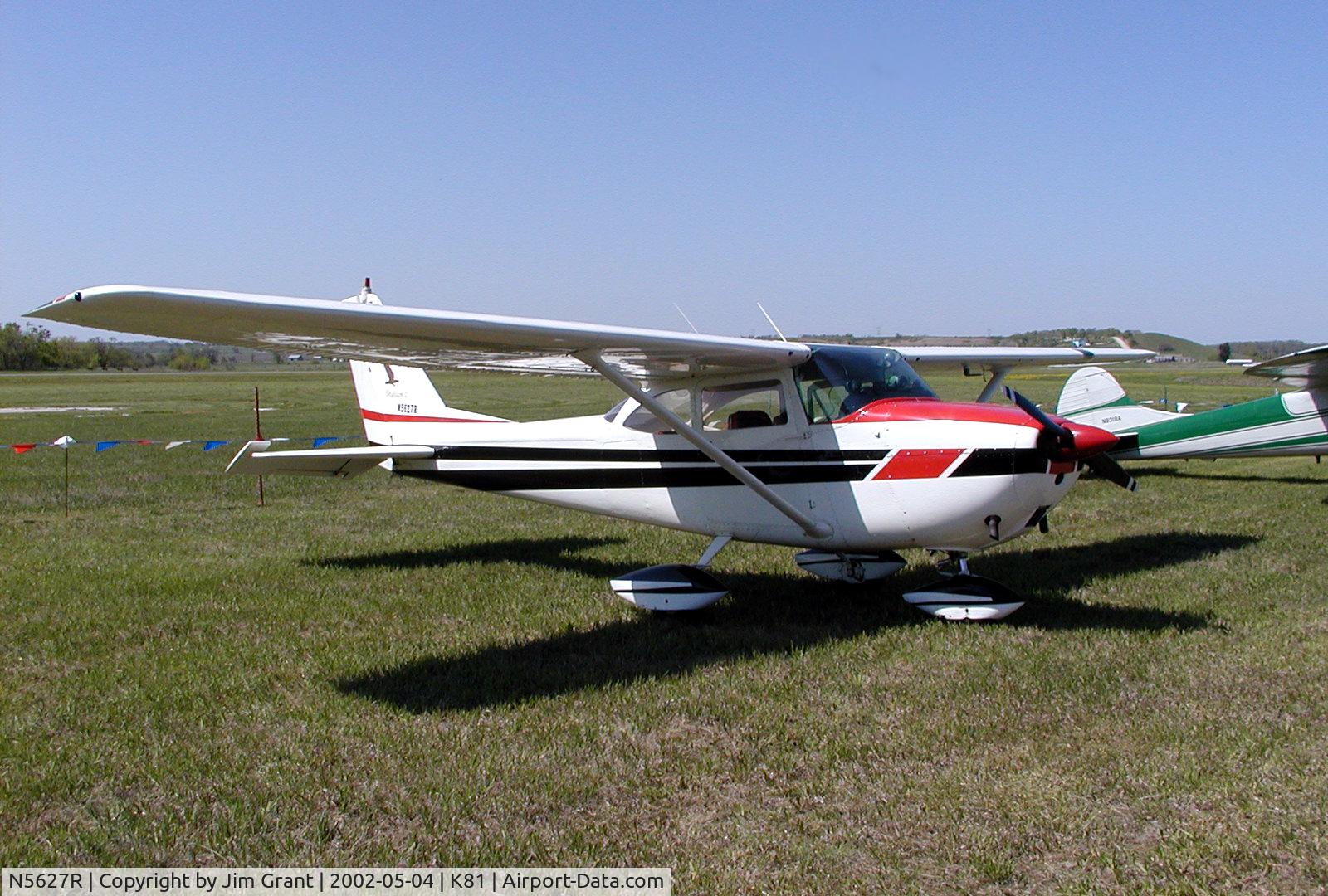 N5627R, 1965 Cessna 172F C/N 17253245, Parked at K81 for BBQ