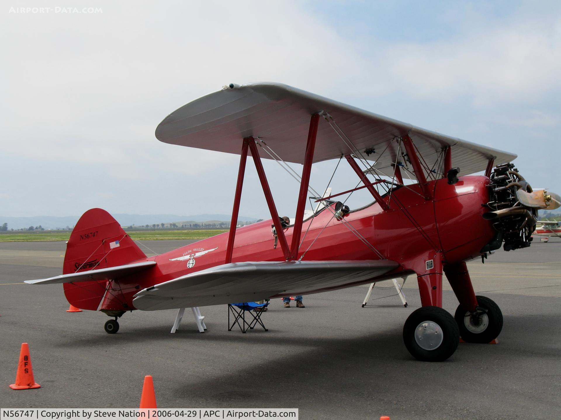 N56747, 1942 Boeing D75N1 C/N 75-4036, Napa Valley Bi-Plane Company 1942 Boeing D75N1 Stearman @ Napa County Airport, CA