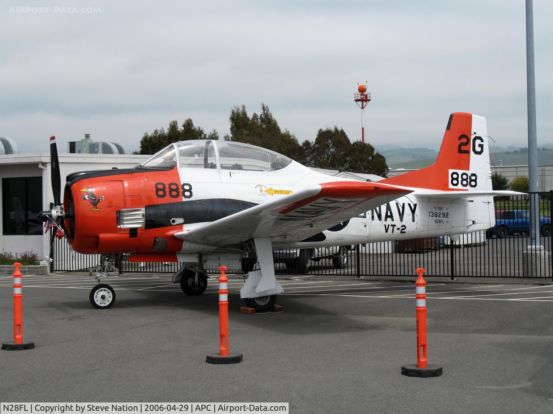 N28FL, 1955 North American T-28B Trojan C/N 200-363, 1955 North American T-28B BuAer 138292 as VT-2 2G-888 @ Napa County Airport, CA