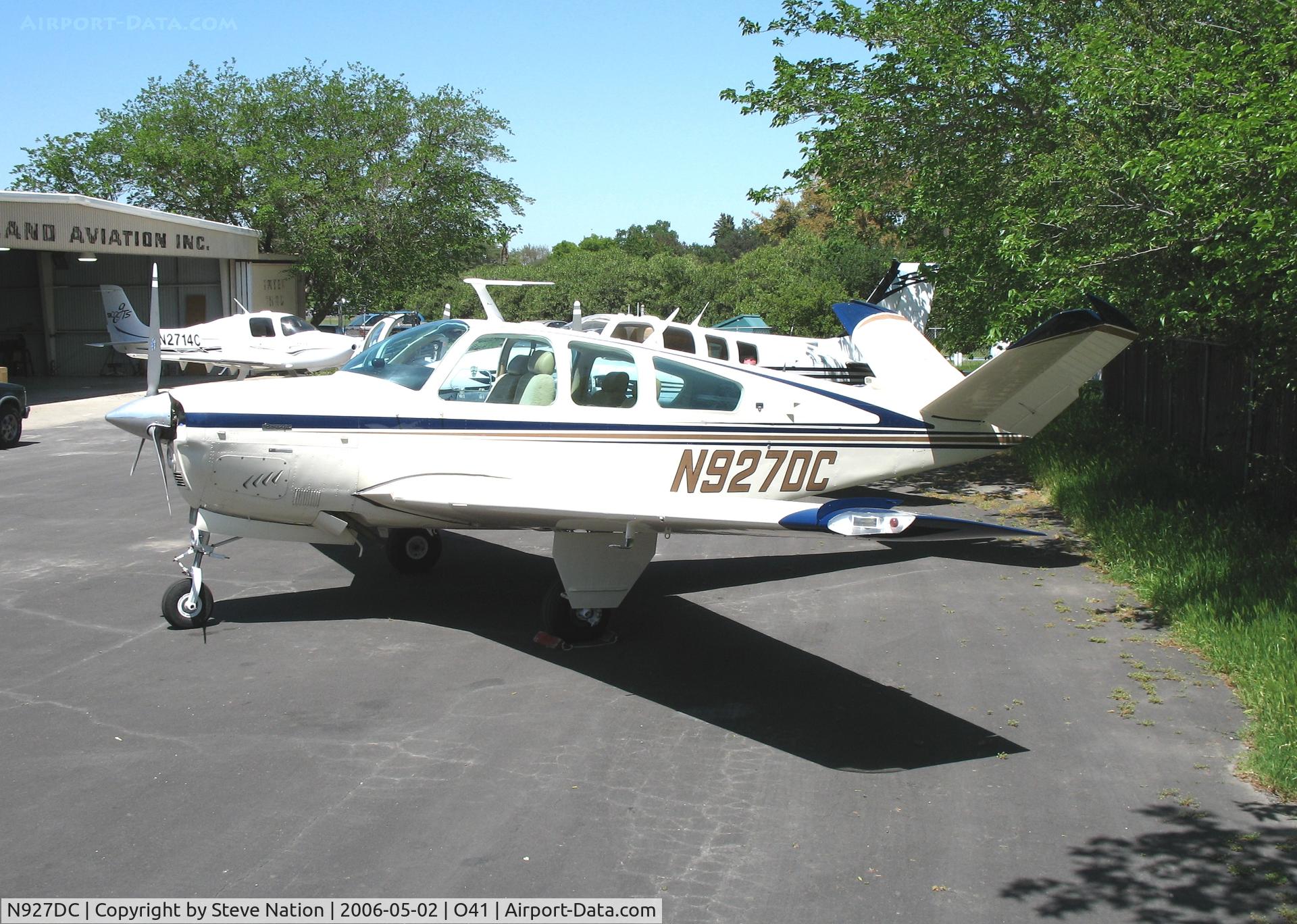 N927DC, 1976 Beech V35B Bonanza C/N D-9855, 1976 Beech V35B Bonanza @ Woodland-Watts Airport, CA