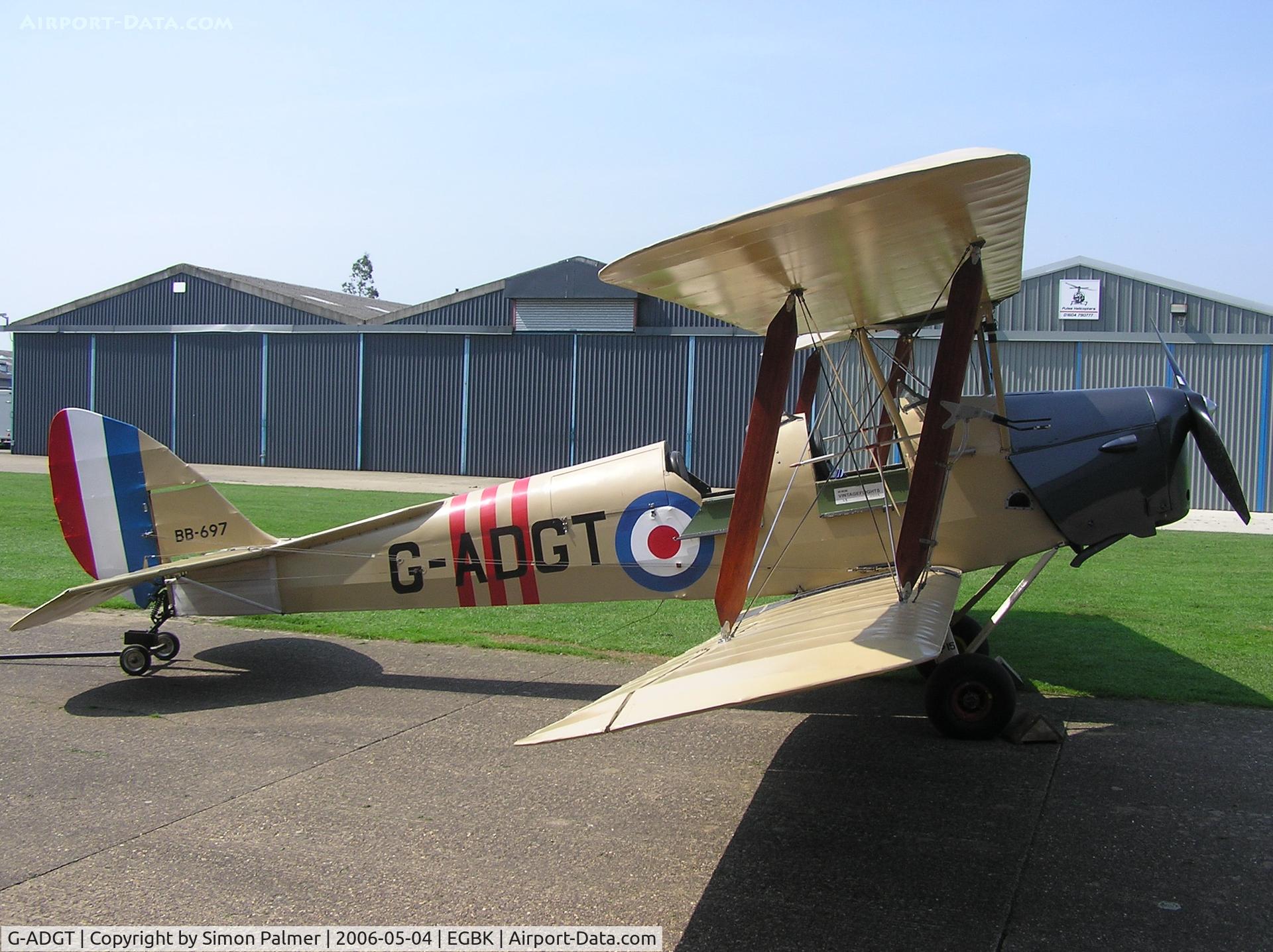 G-ADGT, 1935 De Havilland DH-82A Tiger Moth II C/N 3338, Tiger Moth in pseudo-RAF style markings