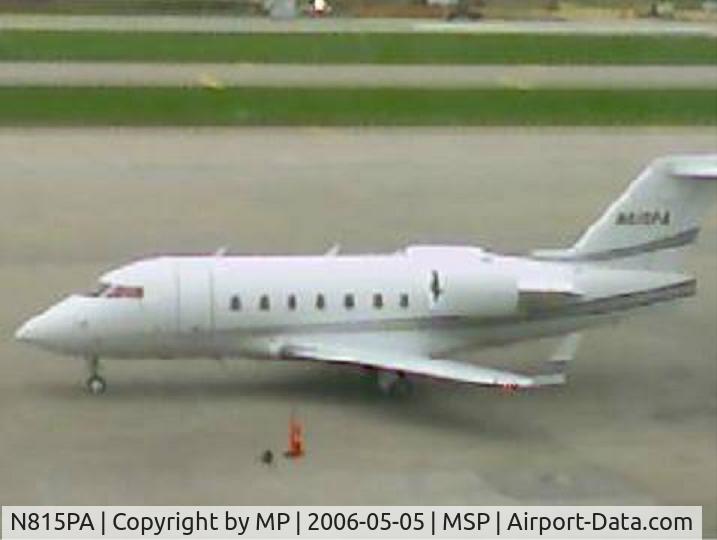 N815PA, 2001 Bombardier Challenger 604 (CL-600-2B16) C/N 5511, N815PA at the HHH Terminal in Minneapolis/St. Paul