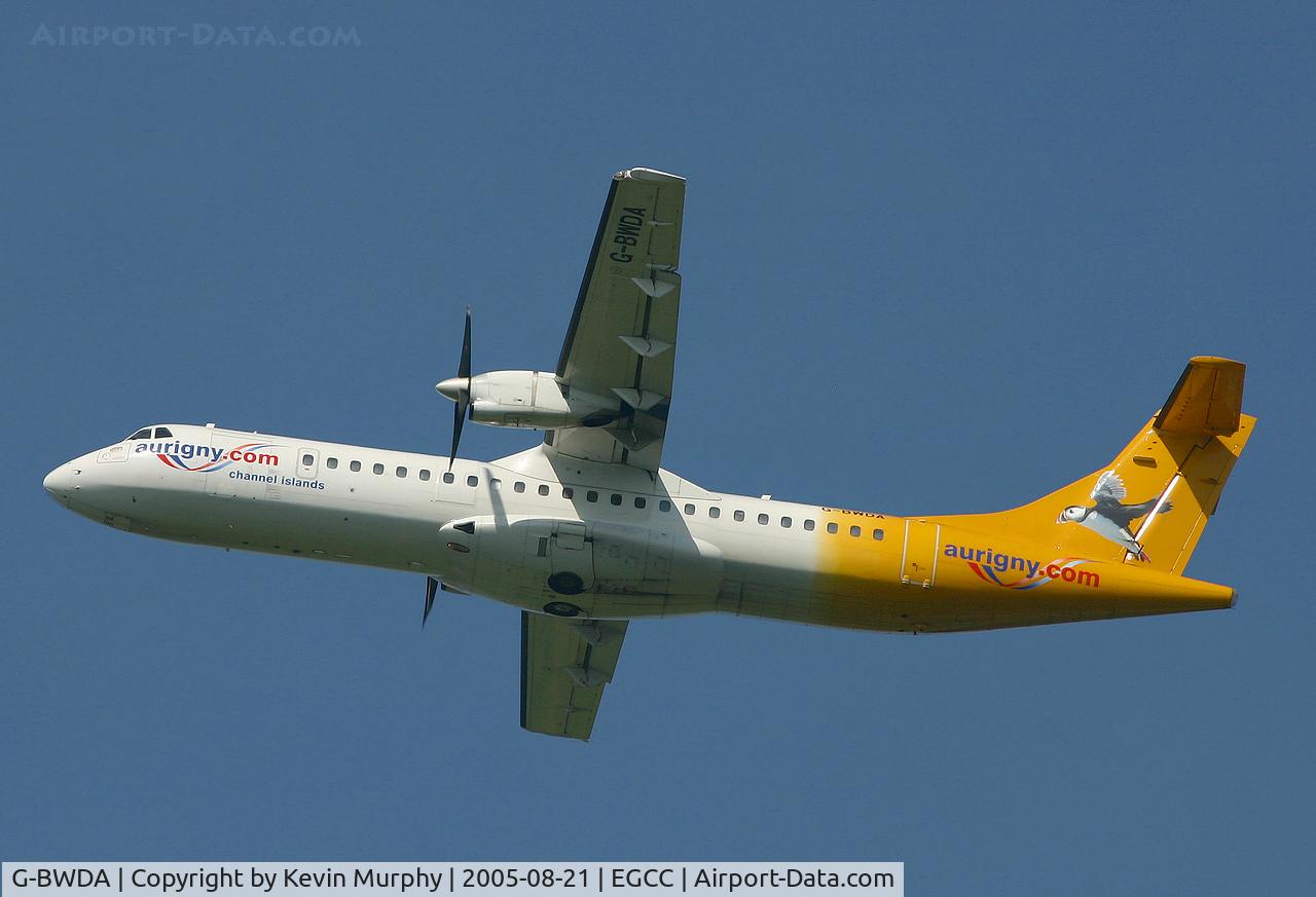 G-BWDA, 1995 ATR 72-202 C/N 444, Aurigny's great liveried prop.