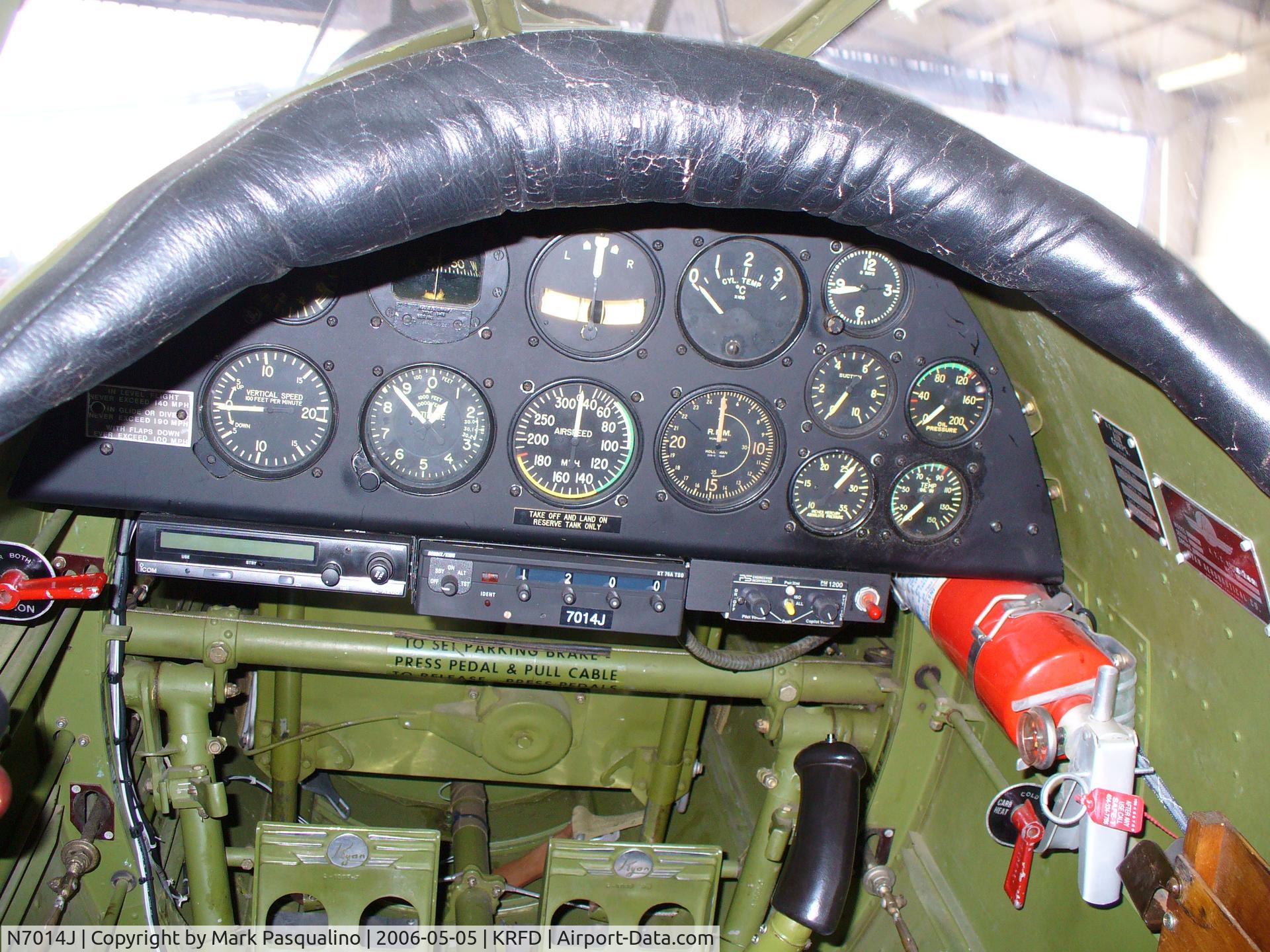 N7014J, 1942 Ryan Aeronautical ST3KR C/N 1876, Rear Cockpit