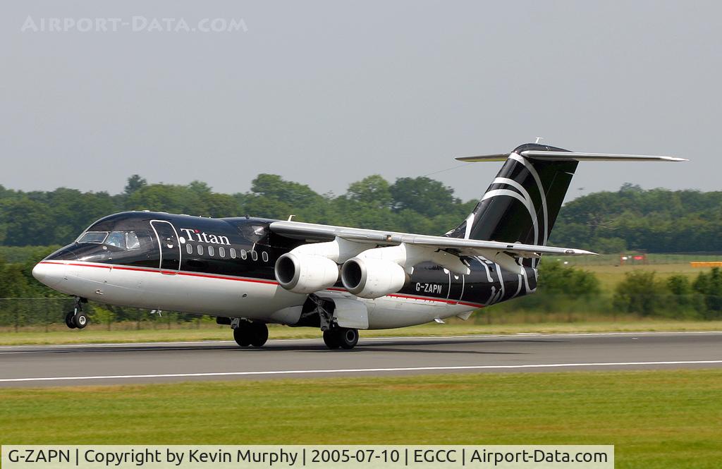G-ZAPN, 1988 British Aerospace BAe.146-200QC Quick Change C/N E2119, Nicely painted RJ.