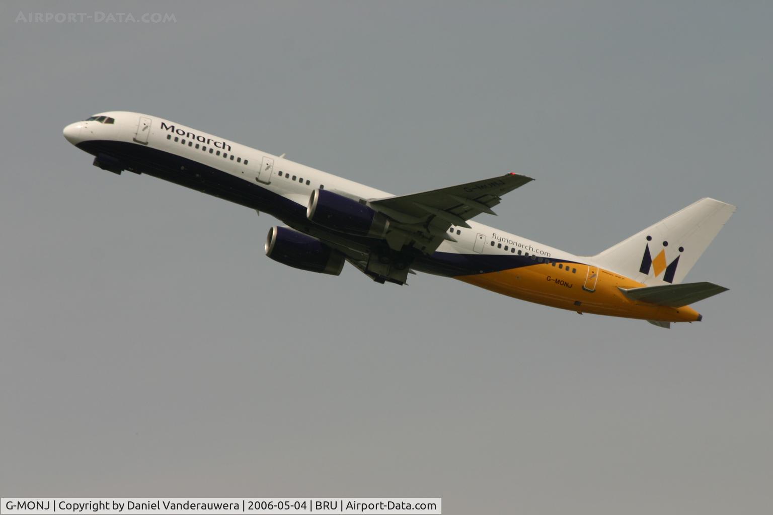 G-MONJ, 1988 Boeing 757-2T7 C/N 24104, departing by rnw 20