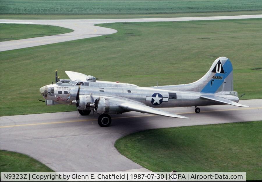 N9323Z, 1944 Boeing B-17G-85-DL Flying Fortress C/N 32155, Taxiing by the control tower