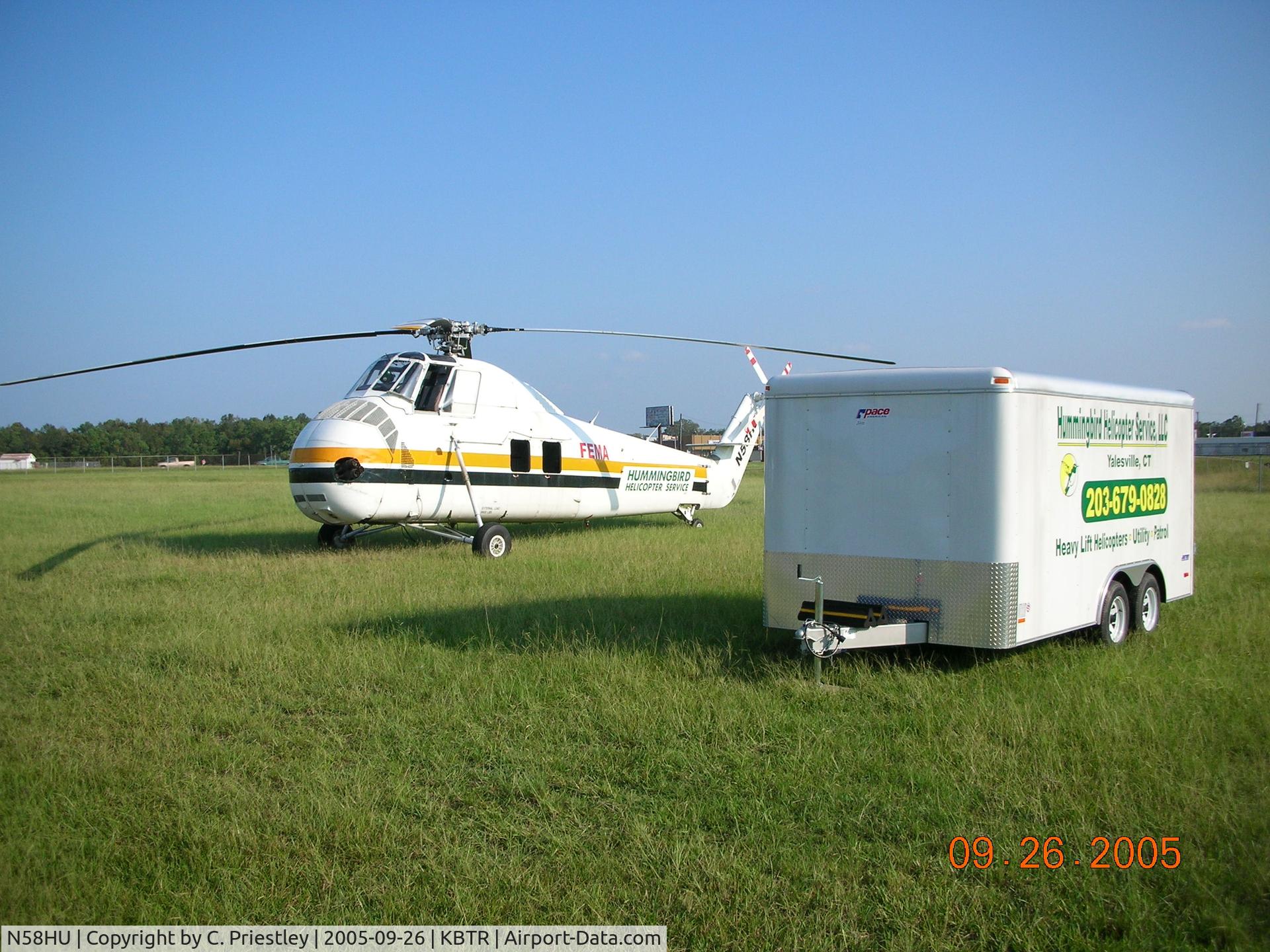 N58HU, 1963 Sikorsky S-58J C/N 58-1575, N58HU and support during Hurricane Katrina Response