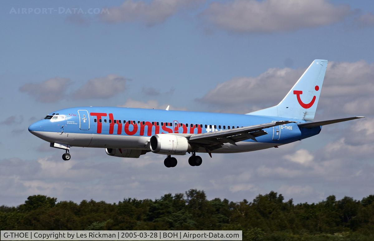 G-THOE, 1995 Boeing 737-3Q8 C/N 26313, Boeing 737 3Q8