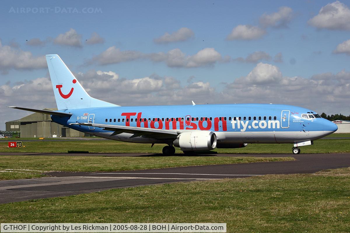 G-THOF, 1995 Boeing 737-3Q8 C/N 26314, Boeing 737 3Q8