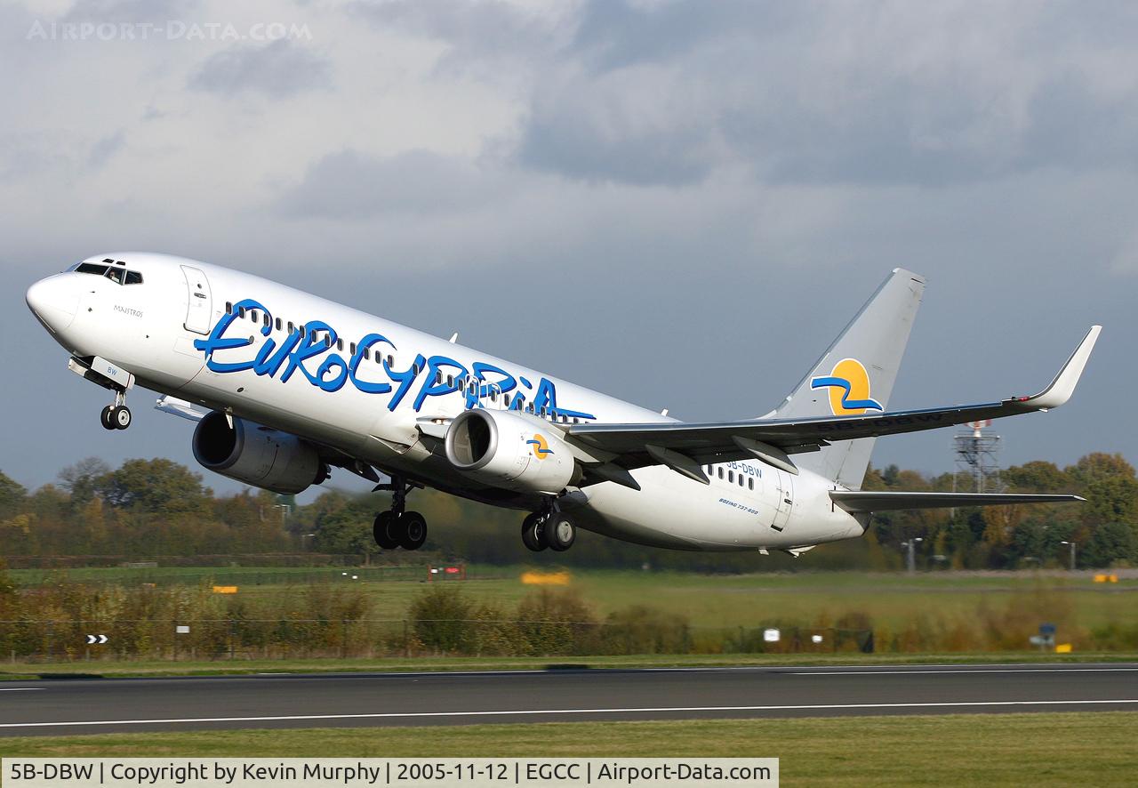 5B-DBW, 2003 Boeing 737-8Q8 C/N 30671, Back off to Cyprus.