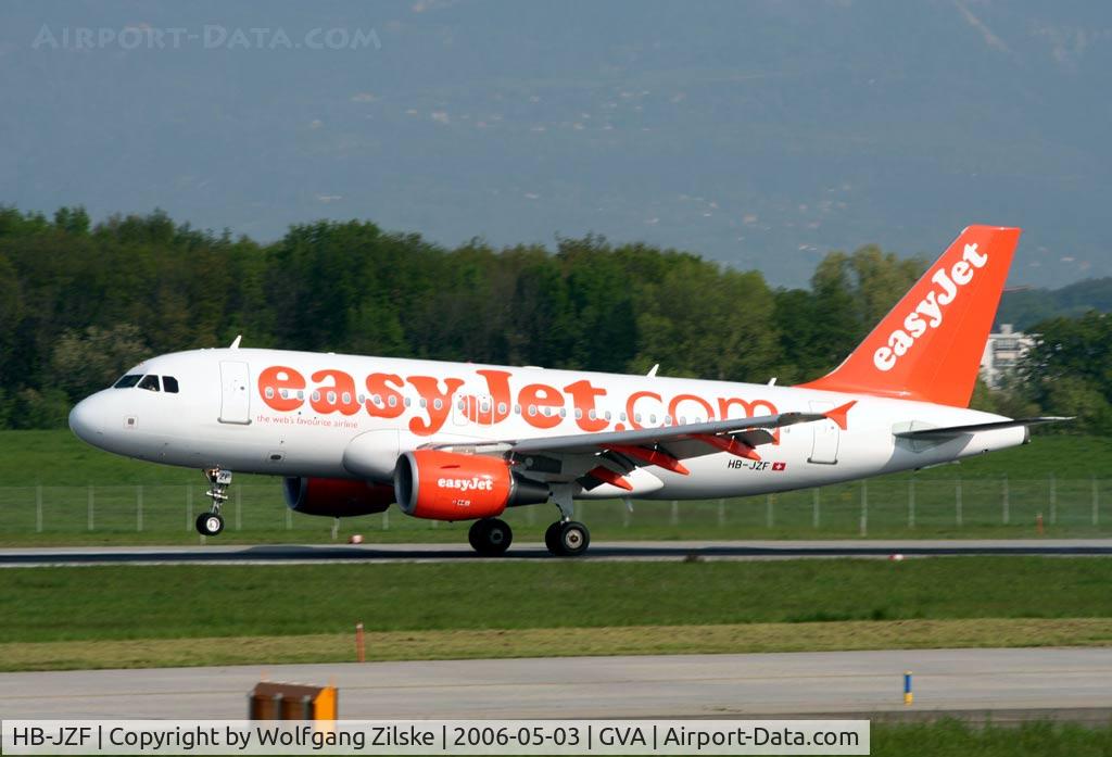 HB-JZF, 2004 Airbus A319-111 C/N 2184, Based at GVA