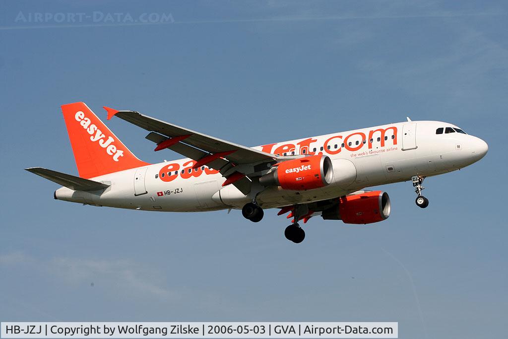 HB-JZJ, 2004 Airbus A319-111 C/N 2265, Based at GVA