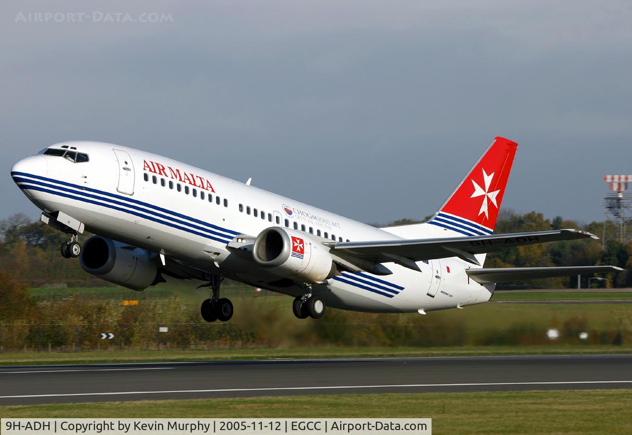 9H-ADH, 1998 Boeing 737-33A C/N 27459, Lift off from 24L.