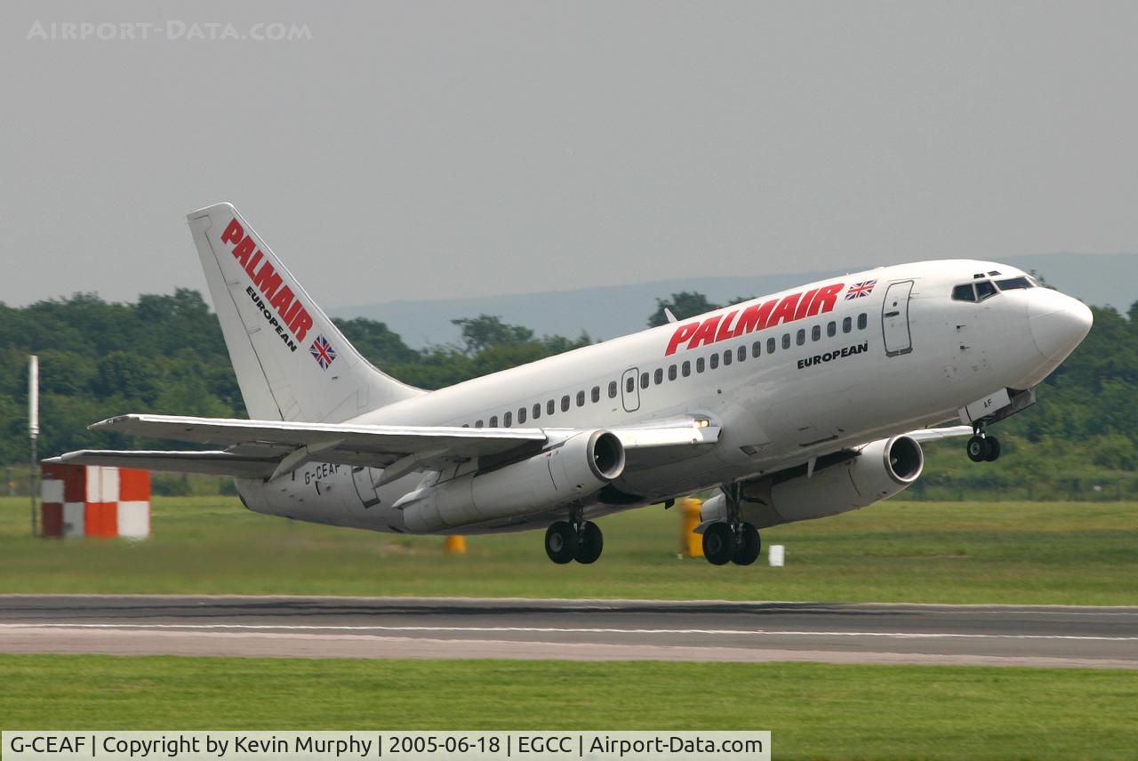 G-CEAF, 1974 Boeing 737-229 C/N 20910, An old 200 series departs 24R.