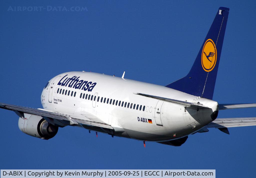 D-ABIX, 1991 Boeing 737-530 C/N 24946, Nice rear end shot of Lufthansas 737