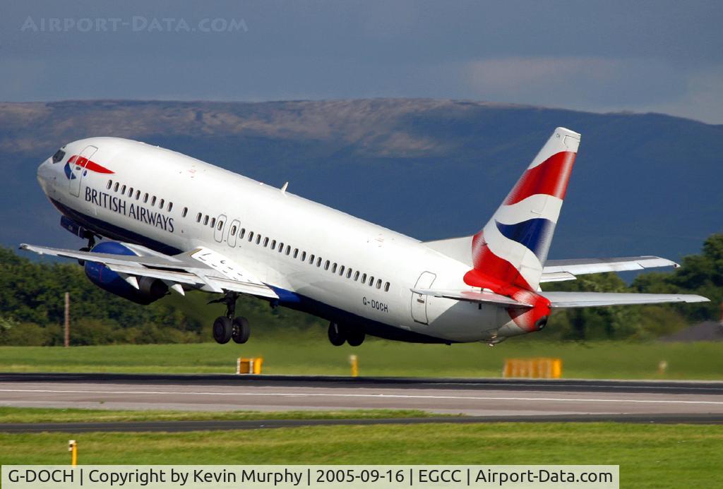 G-DOCH, 1991 Boeing 737-436 C/N 25428, Great take off from 24L.
