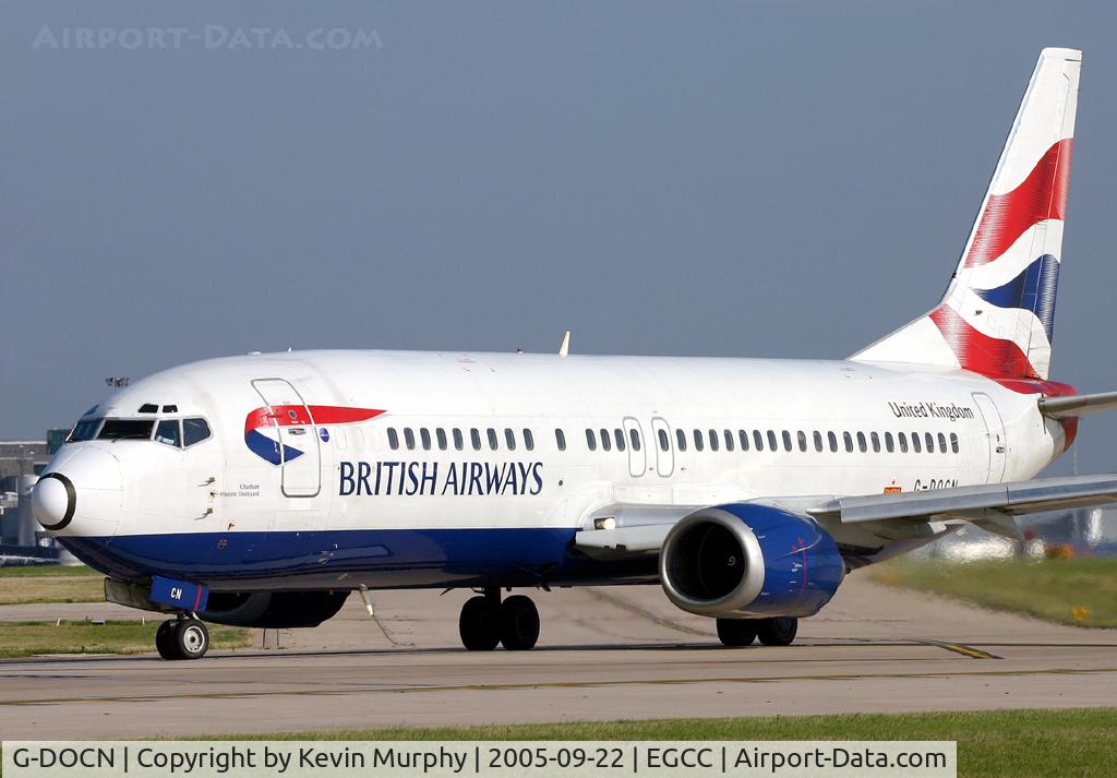 G-DOCN, 1992 Boeing 737-436 C/N 25848, Waiting at the threshold of 24L.