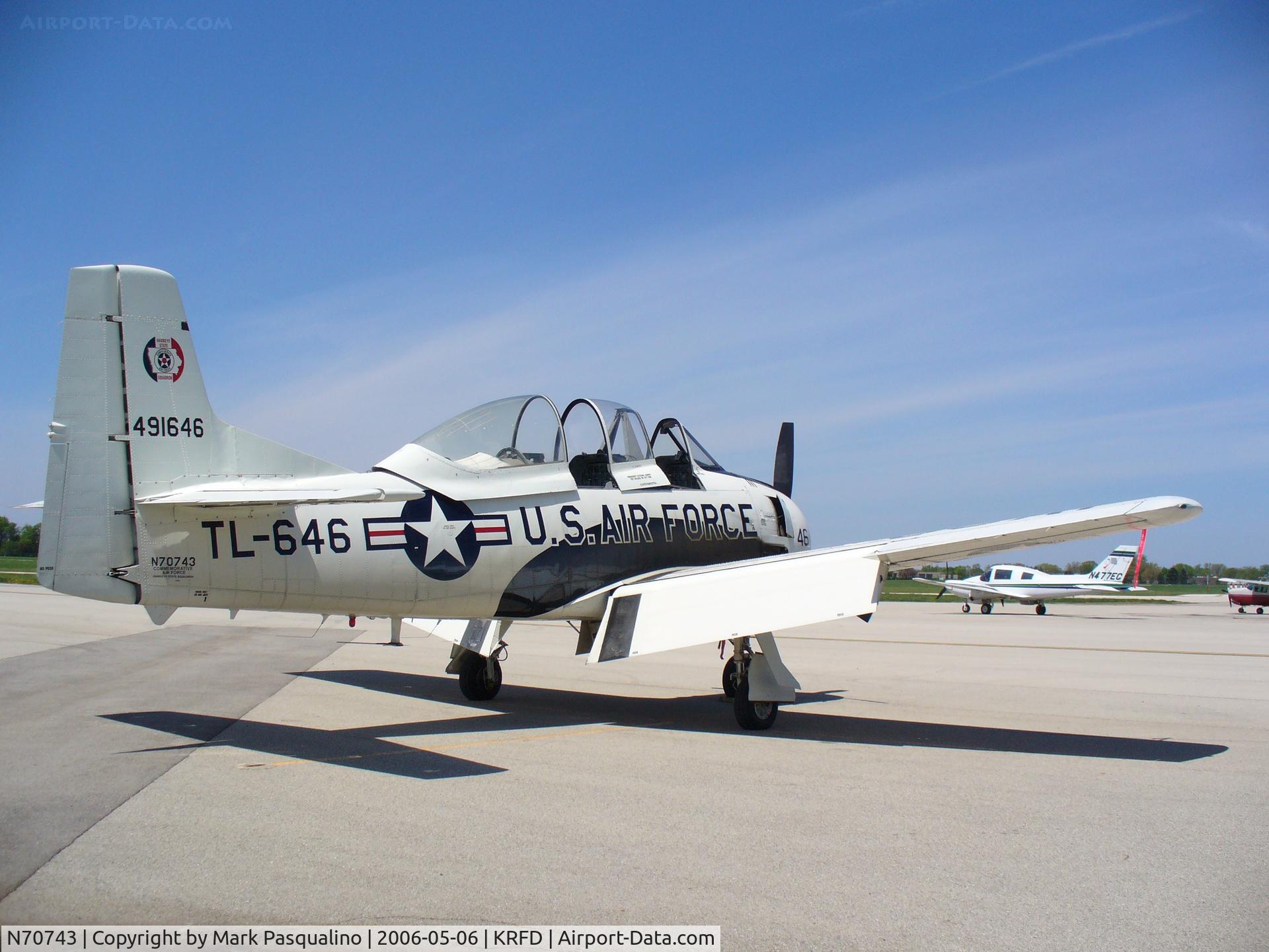 N70743, 1949 North American T-28A Trojan C/N 159-158, North American T-28A