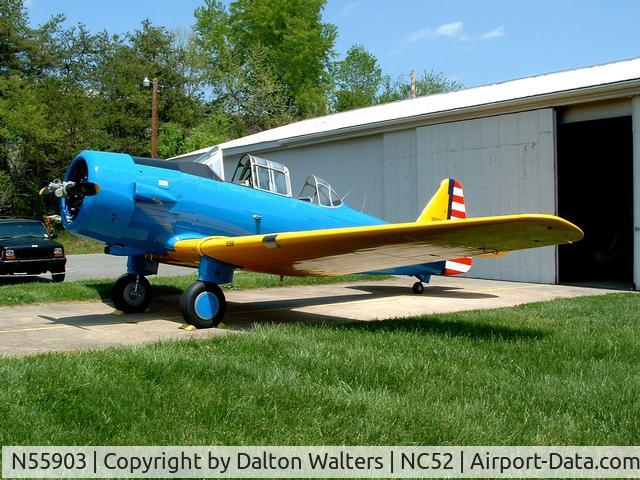 N55903, 1939 North American NA-64 C/N 64-3022, World's only airworthy BT-14, formerly NA-64 Yale RCAF3425