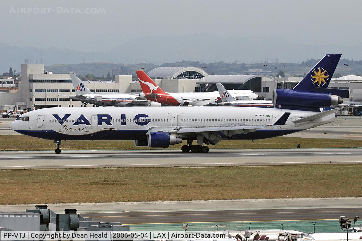 PP-VTJ, 1991 McDonnell Douglas MD-11 C/N 48455, Varig PP-VTJ (FLT VRG8836) rolling out on RWY 25L after arrival from Guarulhos Int'l (SBGR) - Sao Paulo, Brazil.