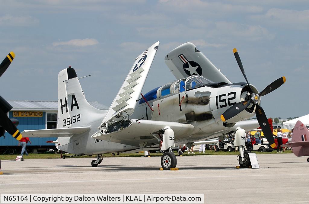 N65164, 1955 Douglas EA-1E Skyraider AD-5W C/N 55-471DH, Douglas EA-1E Skyraider.  One of 4 in the world still airworthy.