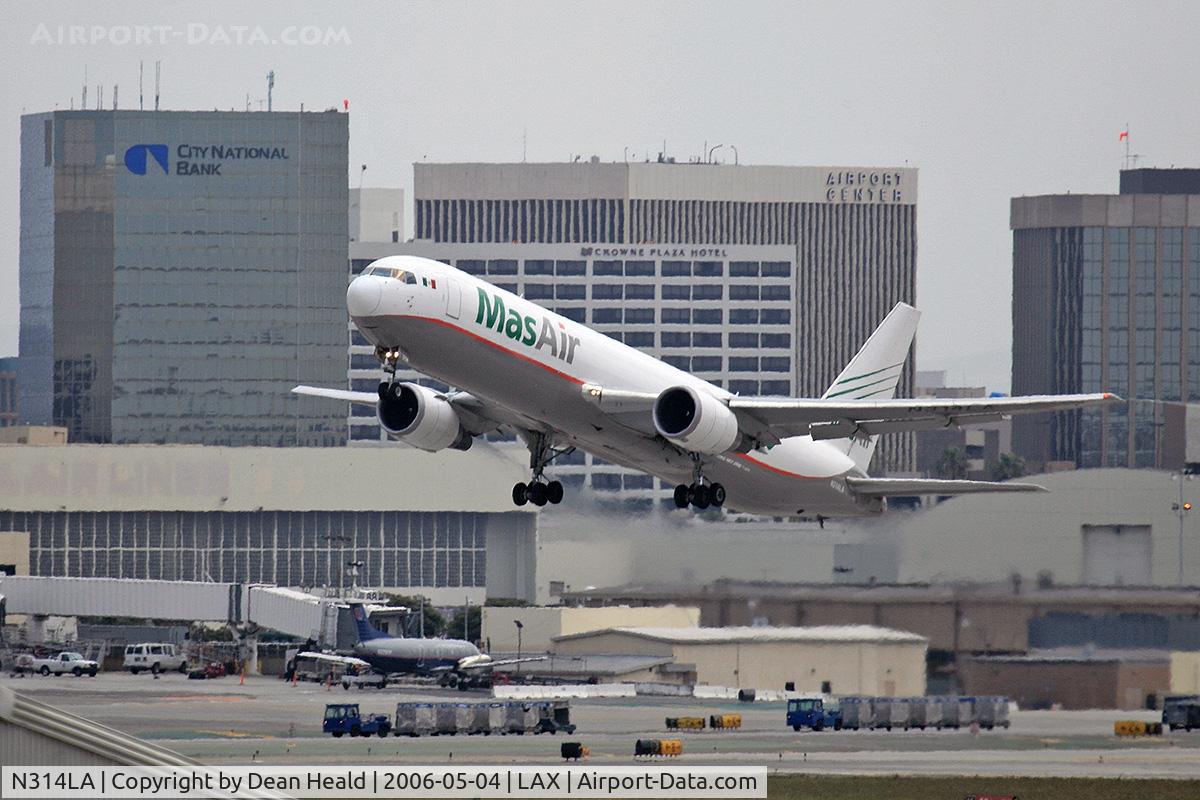 N314LA, 2001 Boeing 767-316F C/N 32573, Mas Air (Cargo) N314LA departing RWY 25L.