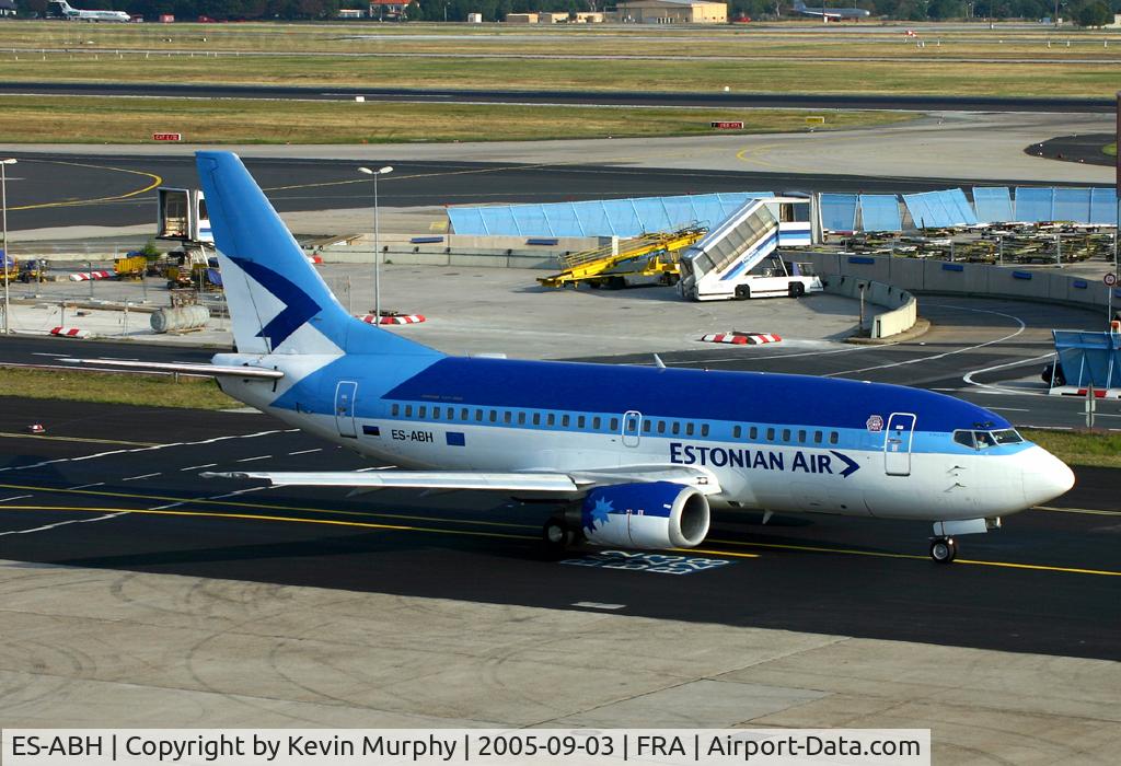 ES-ABH, 1998 Boeing 737-53S C/N 29074/3086, Passing the terrace at Frankfurt.