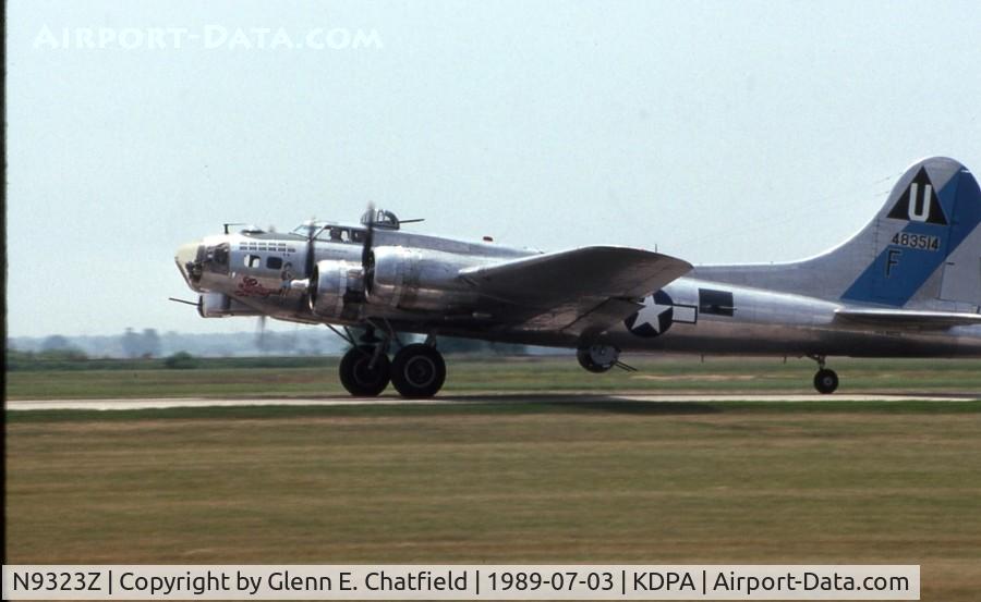 N9323Z, 1944 Boeing B-17G-85-DL Flying Fortress C/N 32155, Take off roll