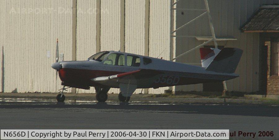 N656D, 1951 Beech C35 Bonanza C/N D-2924, Here again, 656; but a little closer to sunset