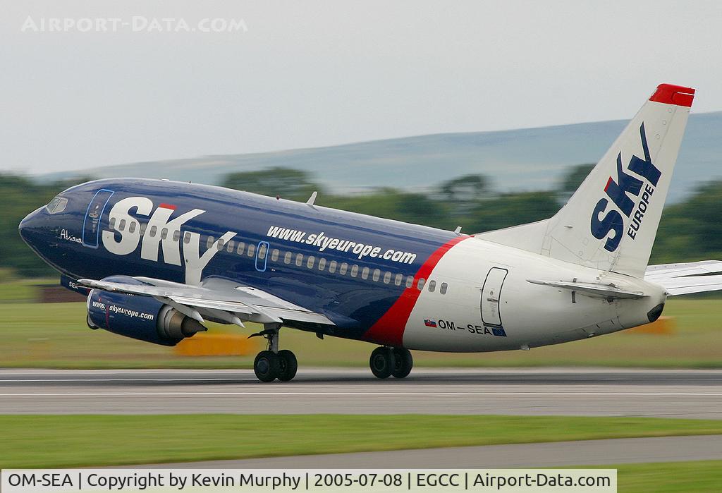 OM-SEA, 1992 Boeing 737-500 C/N 25186, Take off from 06L.