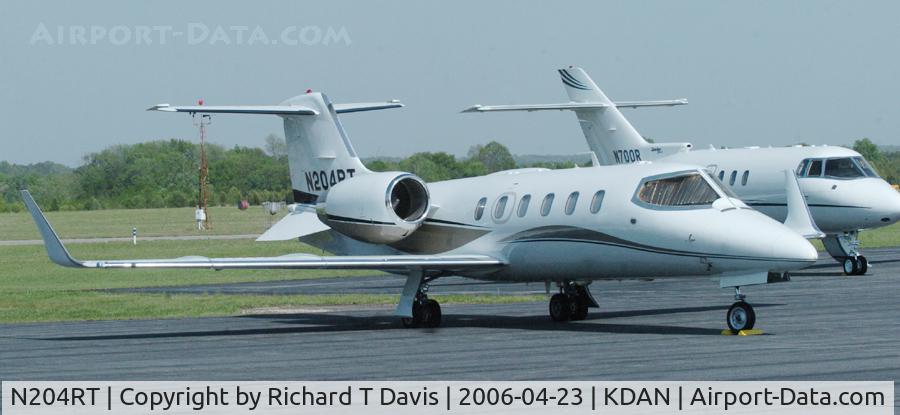 N204RT, 2000 Learjet Inc 31A C/N 204, 2000 Learjet 31 belonging to Ruby Tuesday restaurants which had a car to take the checkered flag in the Rolex 400 at nearby Virginia International Raceway 4-23-06