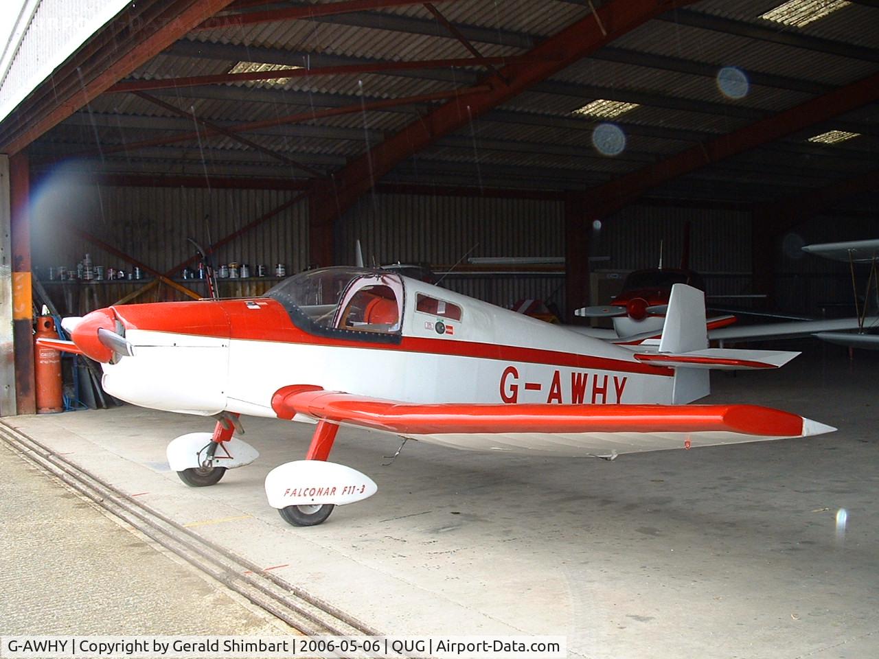 G-AWHY, 1995 Falconar F-11 Sporty C/N PFA 1322, Falconar F-11-3