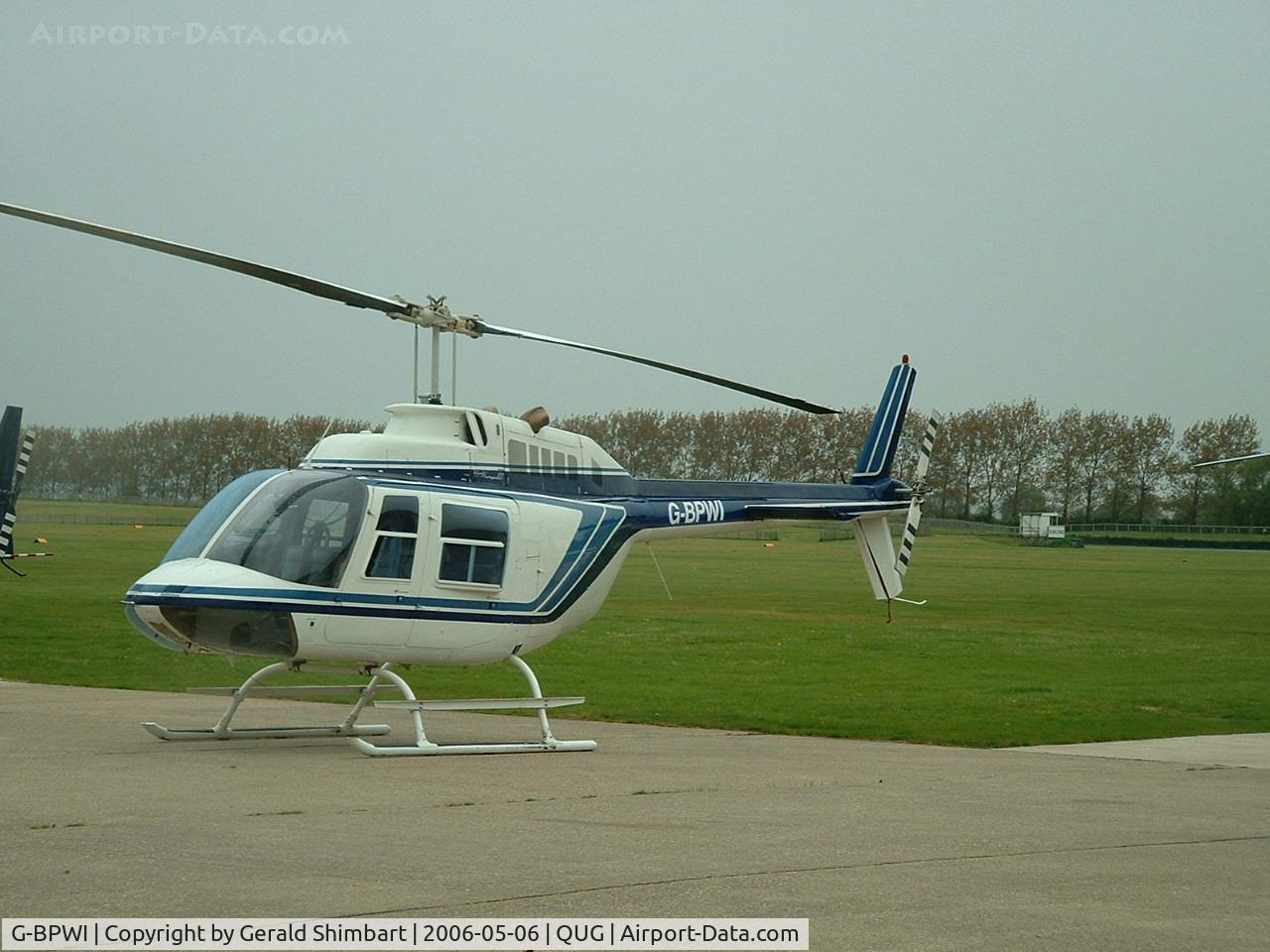G-BPWI, 1980 Bell 206B JetRanger II C/N 3087, Bell 206B Jet Ranger III