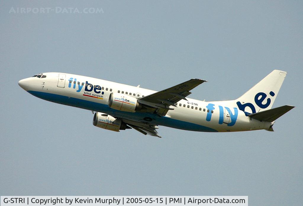 G-STRI, 1991 Boeing 737-33A C/N 25011, Flybe 737 leaving PMI.