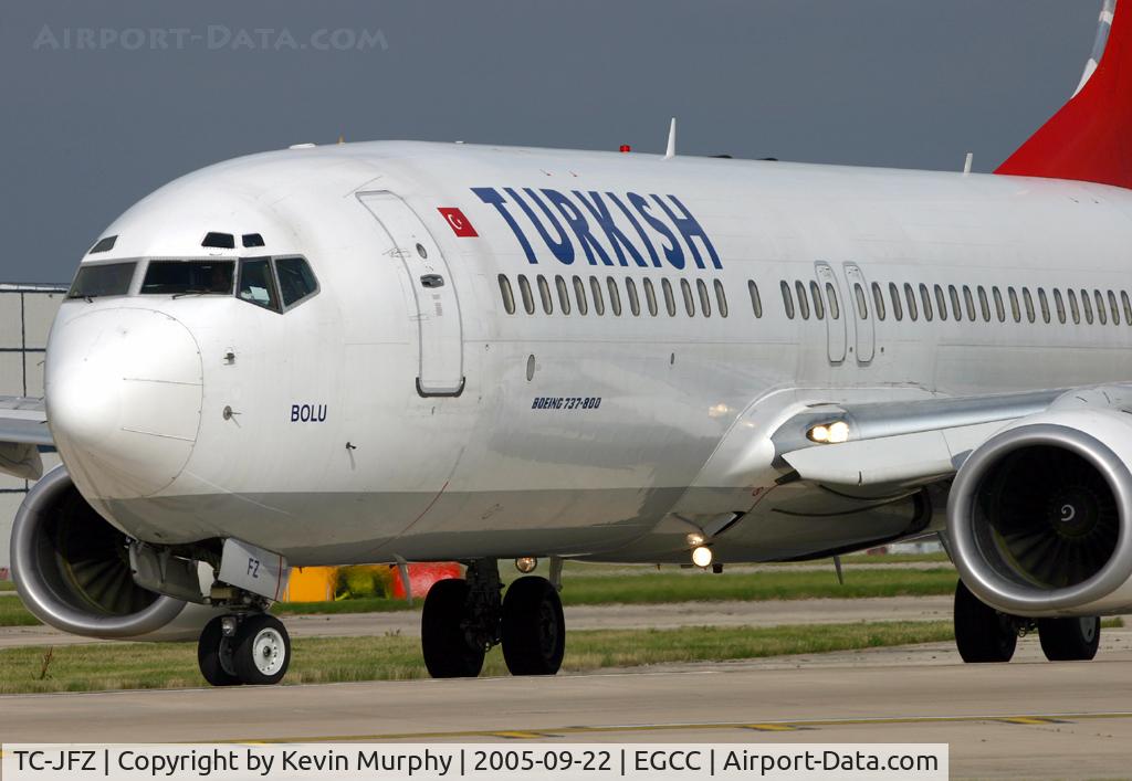 TC-JFZ, 2000 Boeing 737-8F2 C/N 29784, Turkish delight close up.