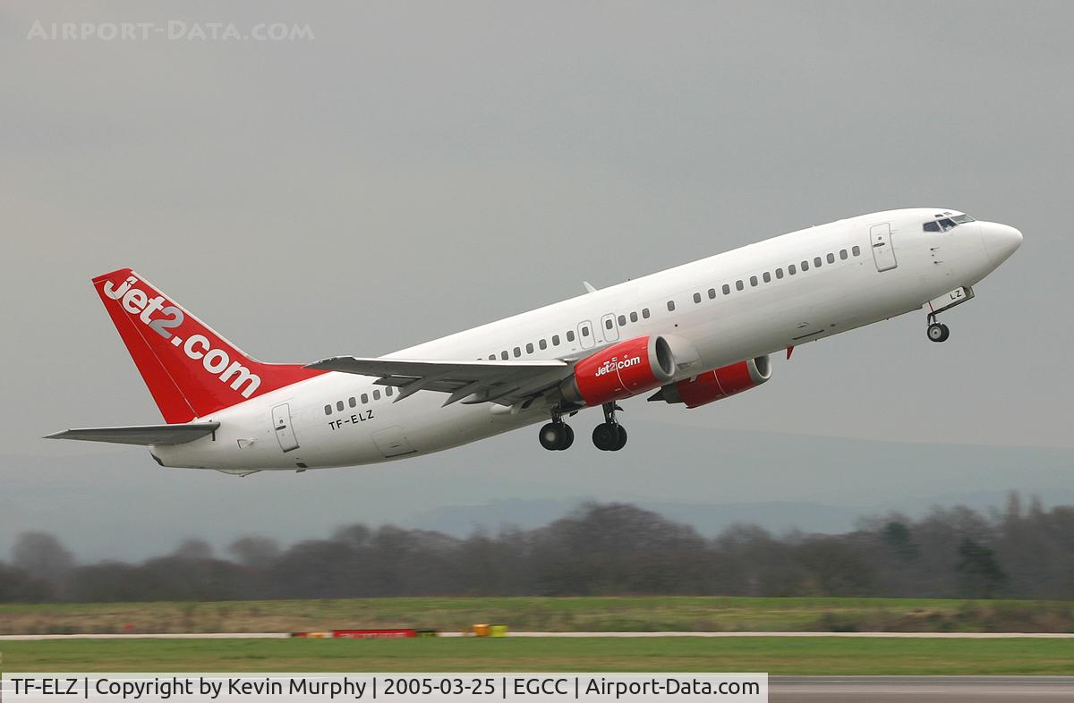 TF-ELZ, 1989 Boeing 737-4YO C/N 23980, Jet2 screaming off 24R.