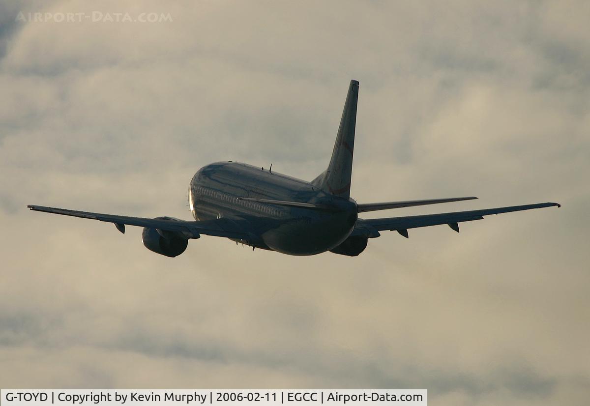 G-TOYD, 1994 Boeing 737-3Q8 C/N 26307, End of the day shot into the sun.