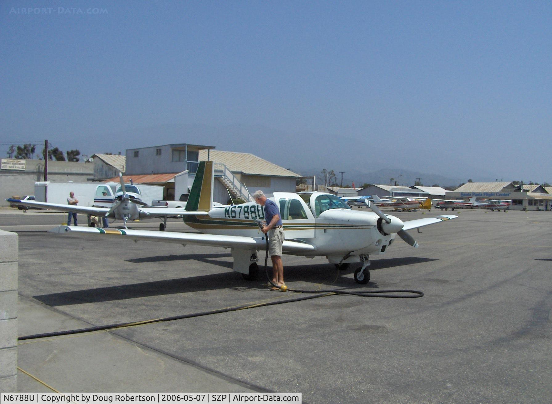 N6788U, 1963 Mooney M20D Master C/N 174, 1963 Mooney M20D/C MASTER conversion to retractible gear, Lycoming O&VO-360 180 Hp, refueling