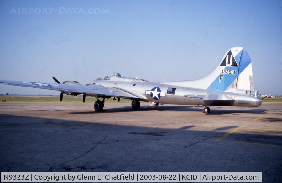 N9323Z, 1944 Boeing B-17G-85-DL Flying Fortress C/N 32155, Sitting on the ramp during a stop-over