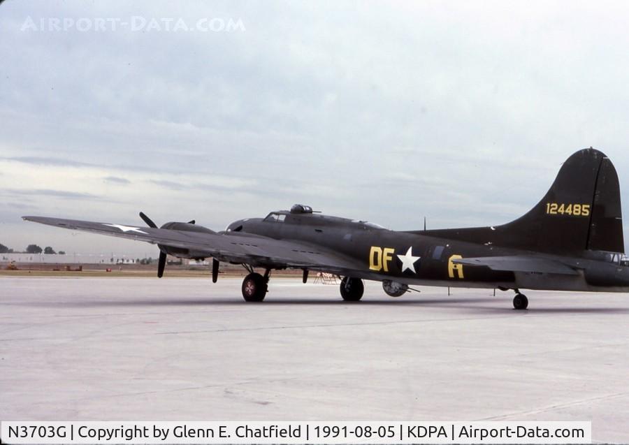 N3703G, 1945 Boeing B-17G Flying Fortress C/N 44-83546-A, Visiting for an airshow